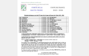 Tirage 3eme tour Coupe de France 